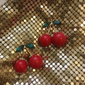 GLOSSY CHERRY EARRINGS